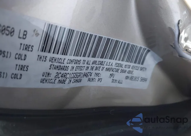 2C4RC1CG5GR104674: 42792335