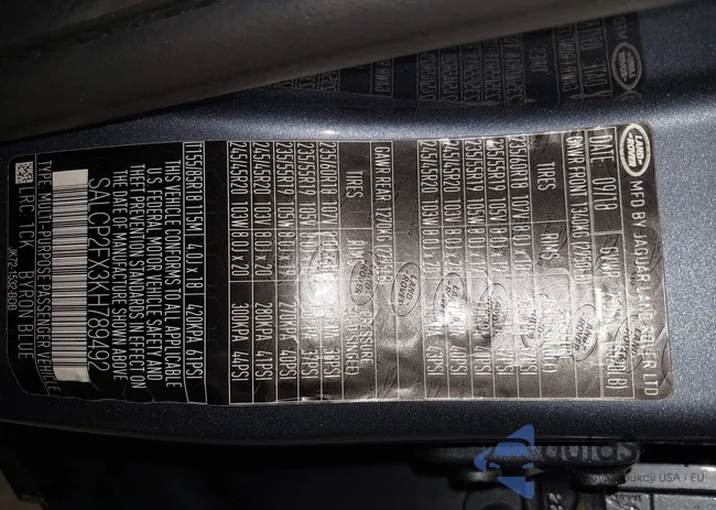 SALCP2FX3KH789492: 42792362