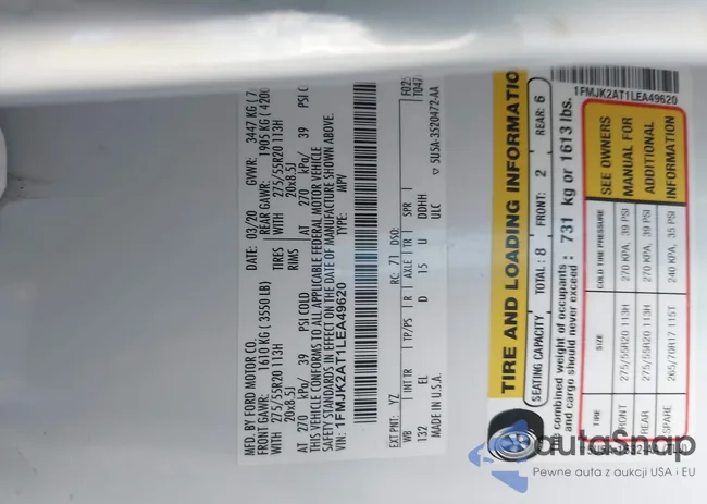 1FMJK2AT1LEA49620: 42792487