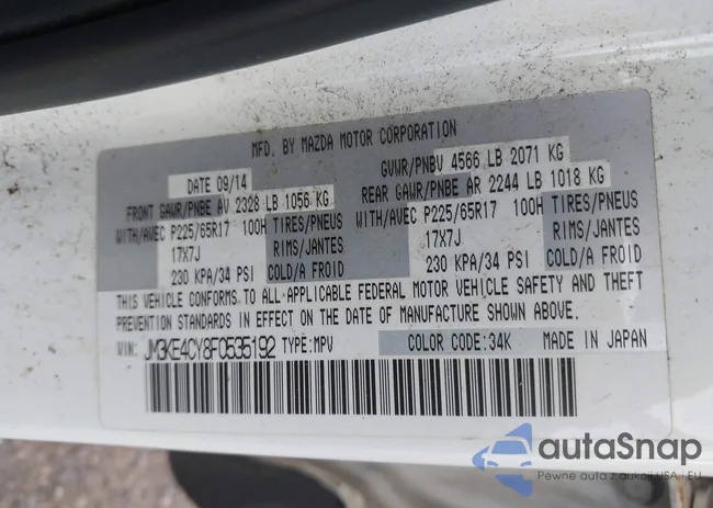 JM3KE4CY8F0535192: 42792564