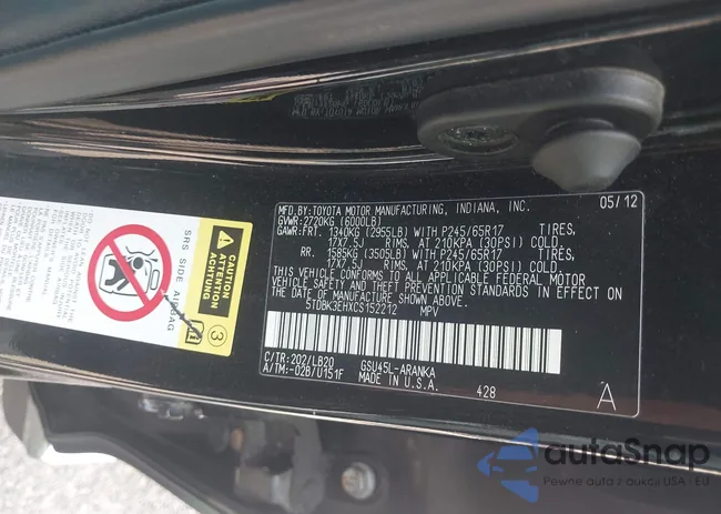 5TDBK3EHXCS152212: 42791779