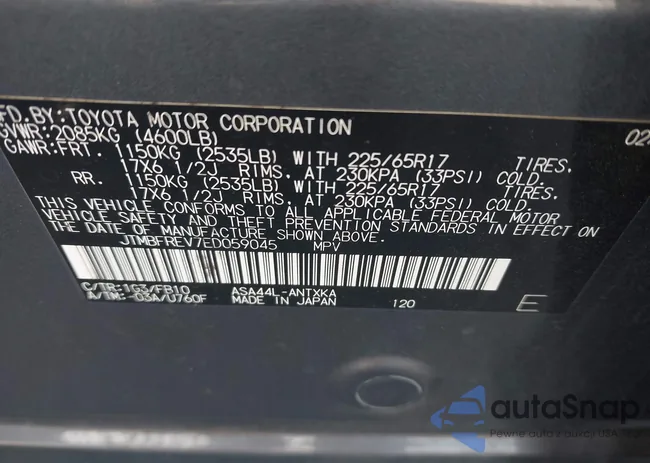 JTMBFREV7ED059045: 42791845