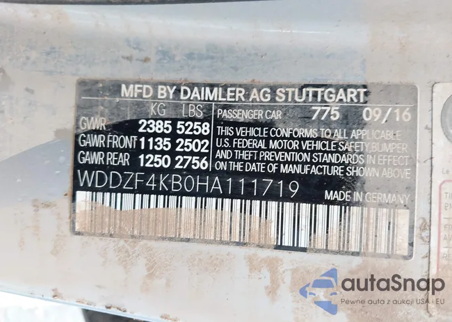 WDDZF4KB0HA111719: 42791972