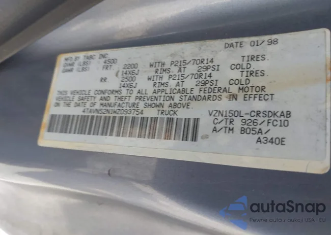 4TAVN52N1WZ093754: 42793208