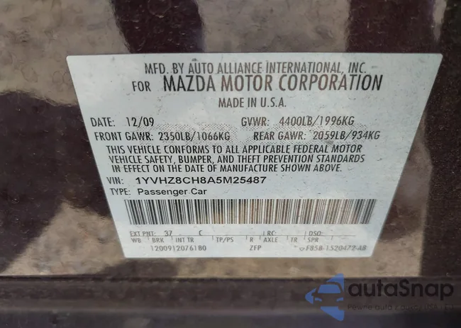 1YVHZ8CH8A5M25487: 42793211