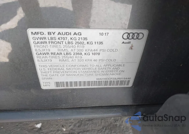 WA1HCCFS9JR015446: 42793282