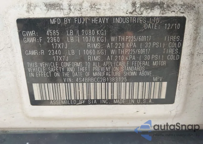 4S4BRBCC2B1383125: 42793302