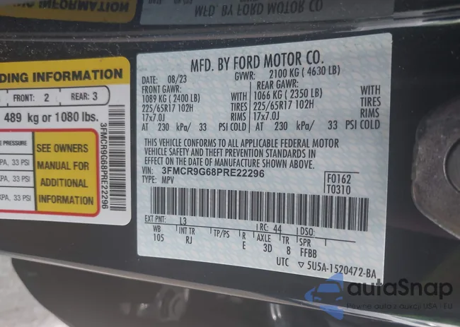 3FMCR9G68PRE22296: 42793389