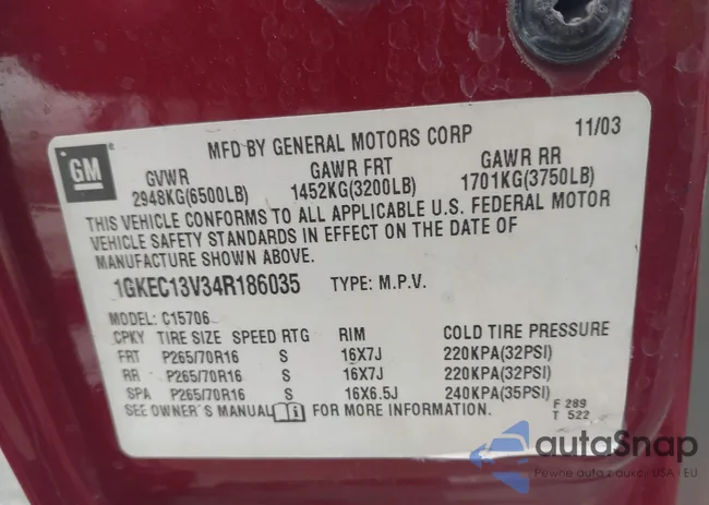 1GKEC13V34R186035: 42793484