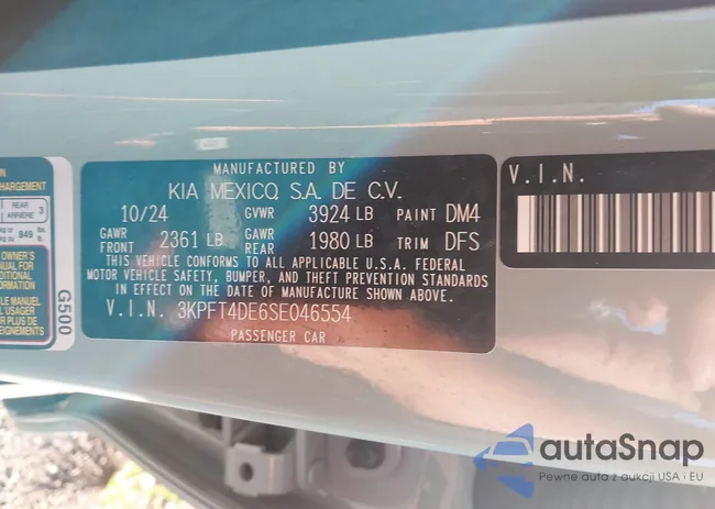 3KPFT4DE6SE046554: 42792748