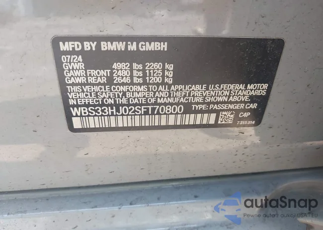 WBS33HJ02SFT70800: 42792758