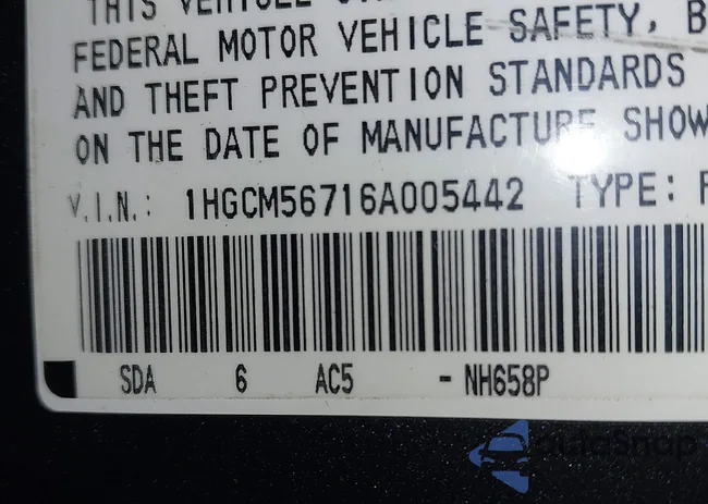 1HGCM56716A005442: 42792770