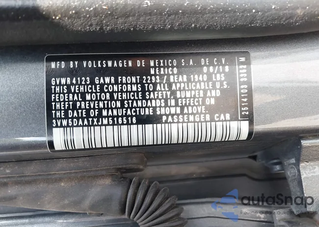 3VW5DAATXJM516516: 42792788