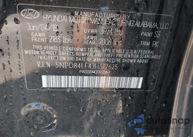 5NPD84LF4JH372625: 42794037