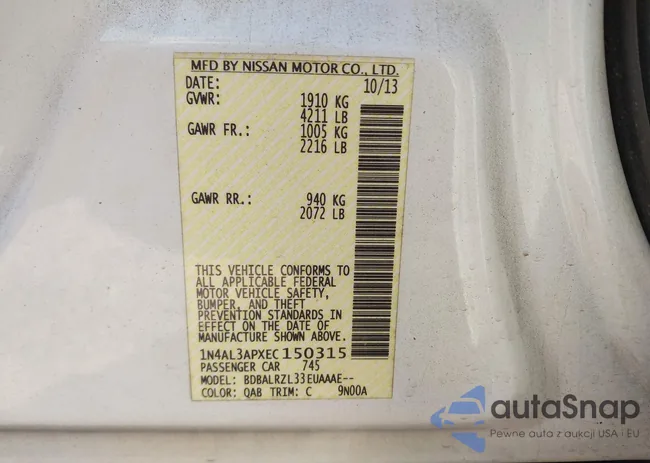 1N4AL3APXEC150315: 42794165