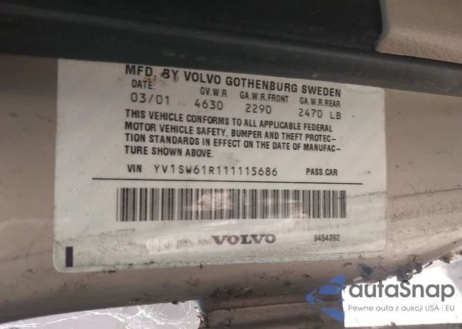 YV1SW61R111115686: 42794192