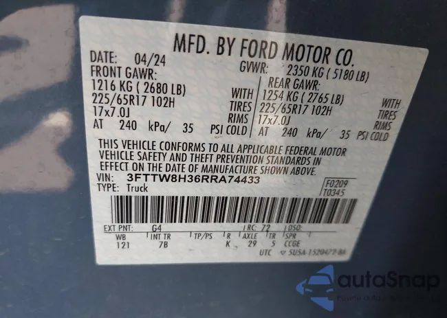 3FTTW8H36RRA74433: 42794279