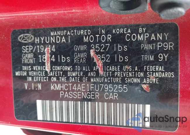 KMHCT4AE1FU795255: 42794352