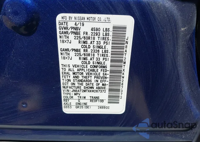 JN8AT2MTXKW267372: 42794457