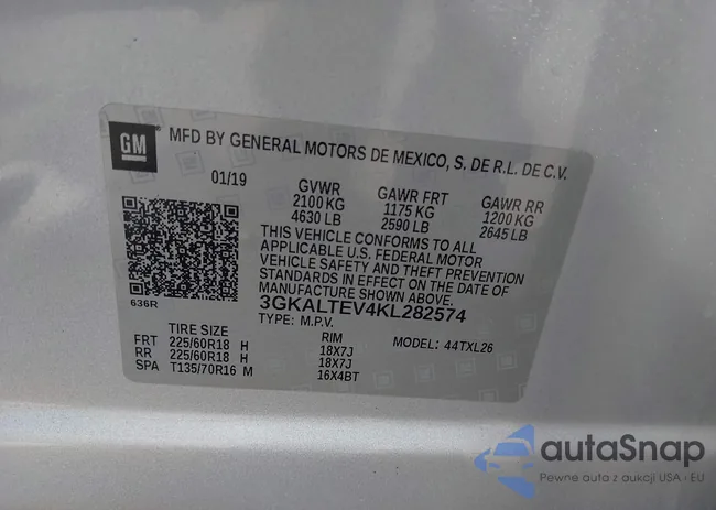 3GKALTEV4KL282574: 42794566