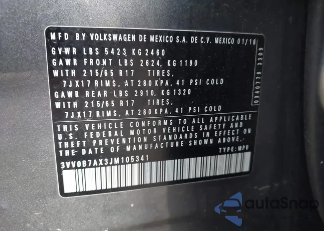 3VV0B7AX3JM105341: 42795072