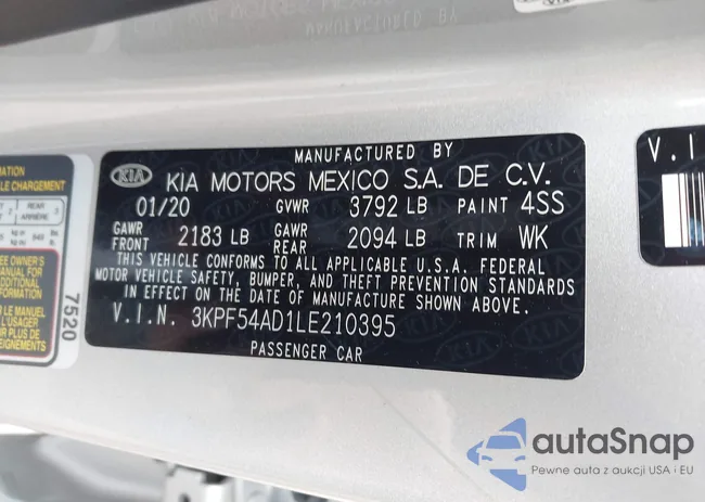 3KPF54AD1LE210395: 42795086