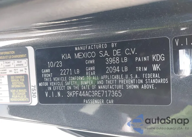 3KPF44AC3RE717365: 42795116