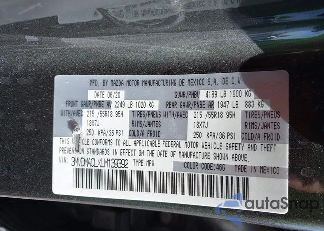 3MVDMACLXLM139392: 42795347