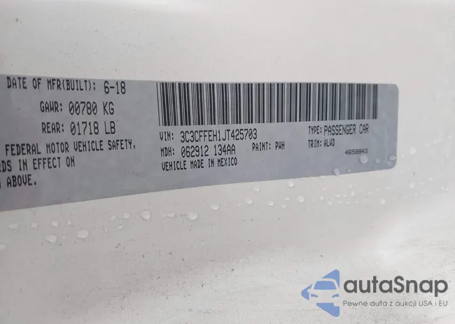 3C3CFFEH1JT425703: 42794750