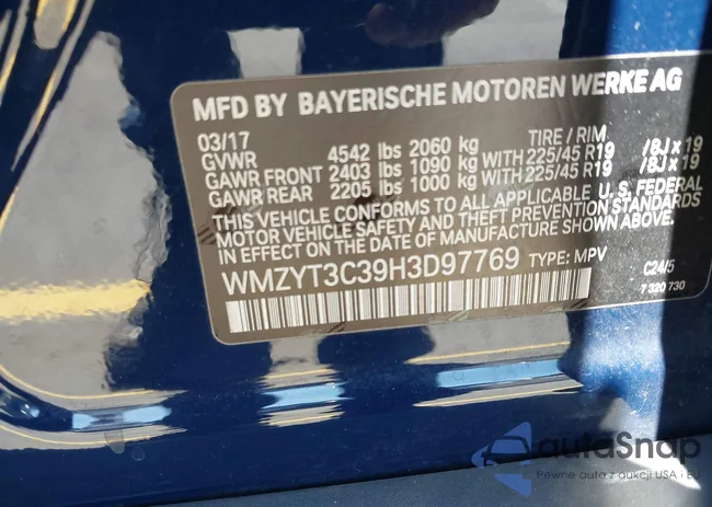 WMZYT3C39H3D97769: 42794779