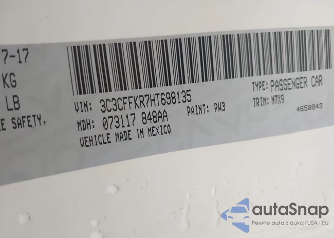 3C3CFFKR7HT698135: 42794785