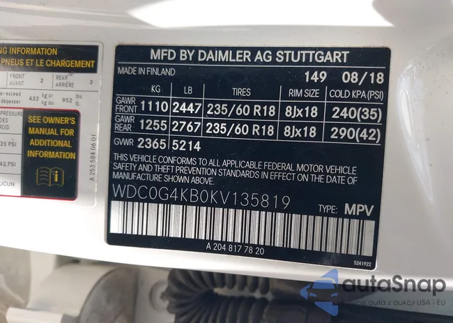 WDC0G4KB0KV135819: 42794884