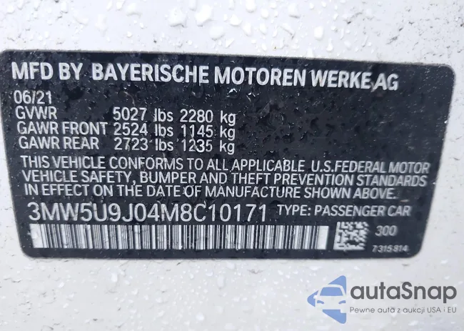 3MW5U9J04M8C10171: 42796308