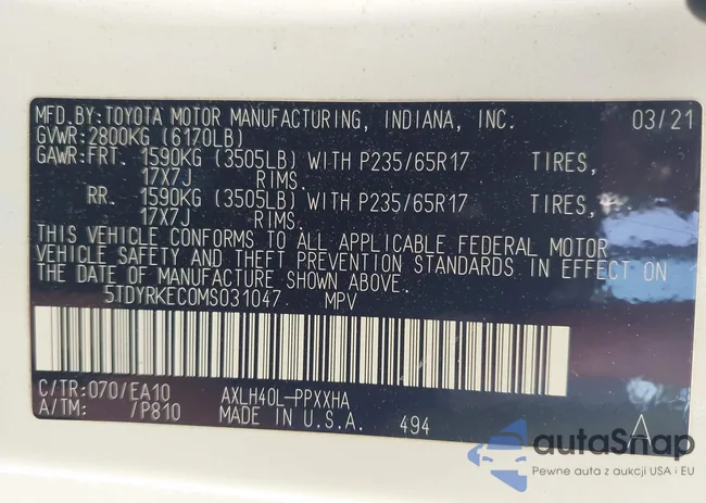 5TDYRKEC0MS031047: 42795679