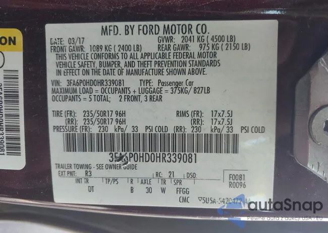 3FA6P0HD0HR339081: 42796971