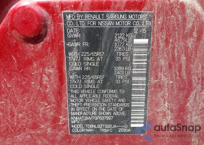 KNMAT2MV7GP637997: 42797076