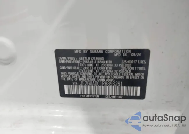 JF2GUADC1RH893261: 42797262