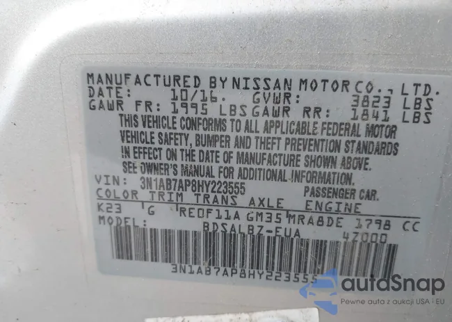 3N1AB7AP8HY223555: 42797283