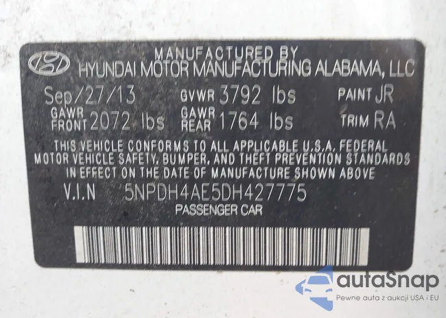 5NPDH4AE5DH427775: 42796706