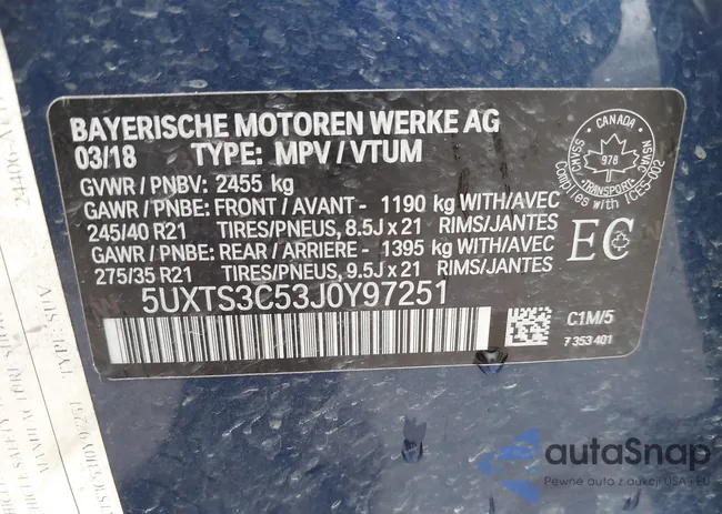 5UXTS3C53J0Y97251: 42796711