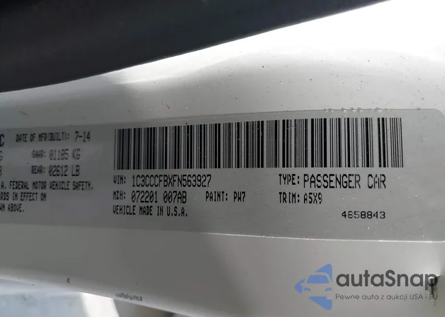 1C3CCCFBXFN563927: 42797997