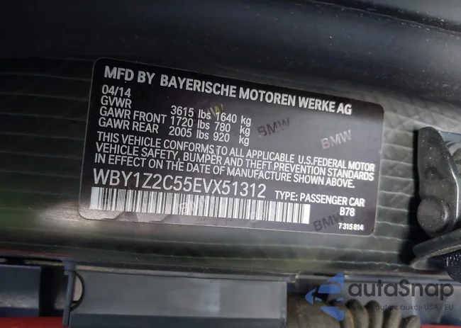 WBY1Z2C55EVX51312: 42798040