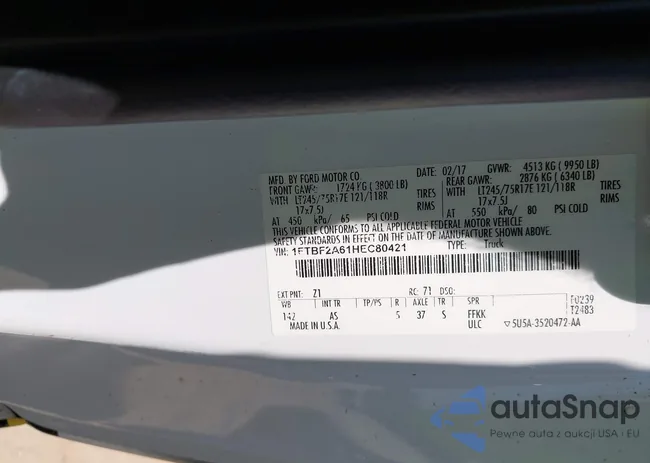 1FTBF2A61HEC80421: 42798085