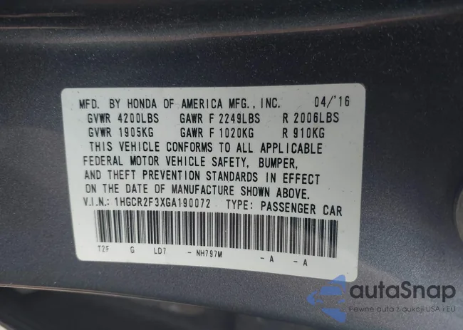 1HGCR2F3XGA190072: 42798185