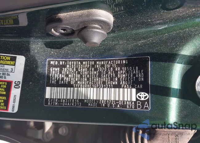 5YFBURHE1GP391211: 42798236