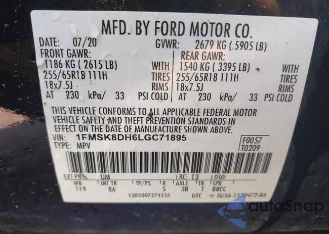 1FMSK8DH6LGC71895: 42798266