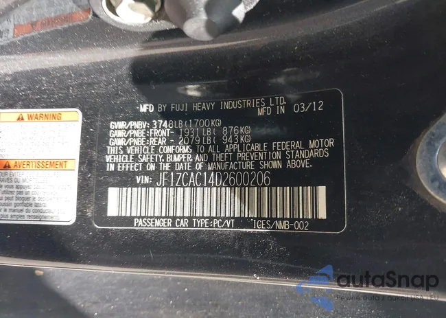 JF1ZCAC14D2600206: 42798532