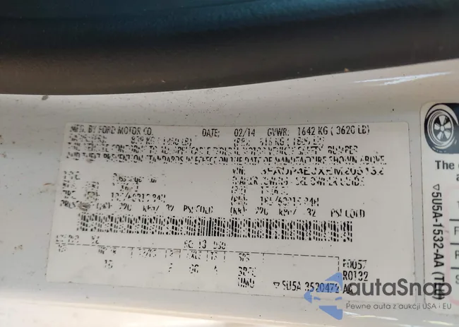 3FADP4EJXEM205132: 42797580