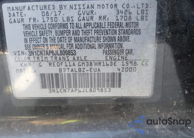 3N1CN7AP6JL809853: 42797606