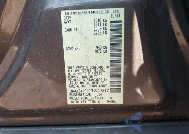 1N4AL3AP0FC184507: 42797770